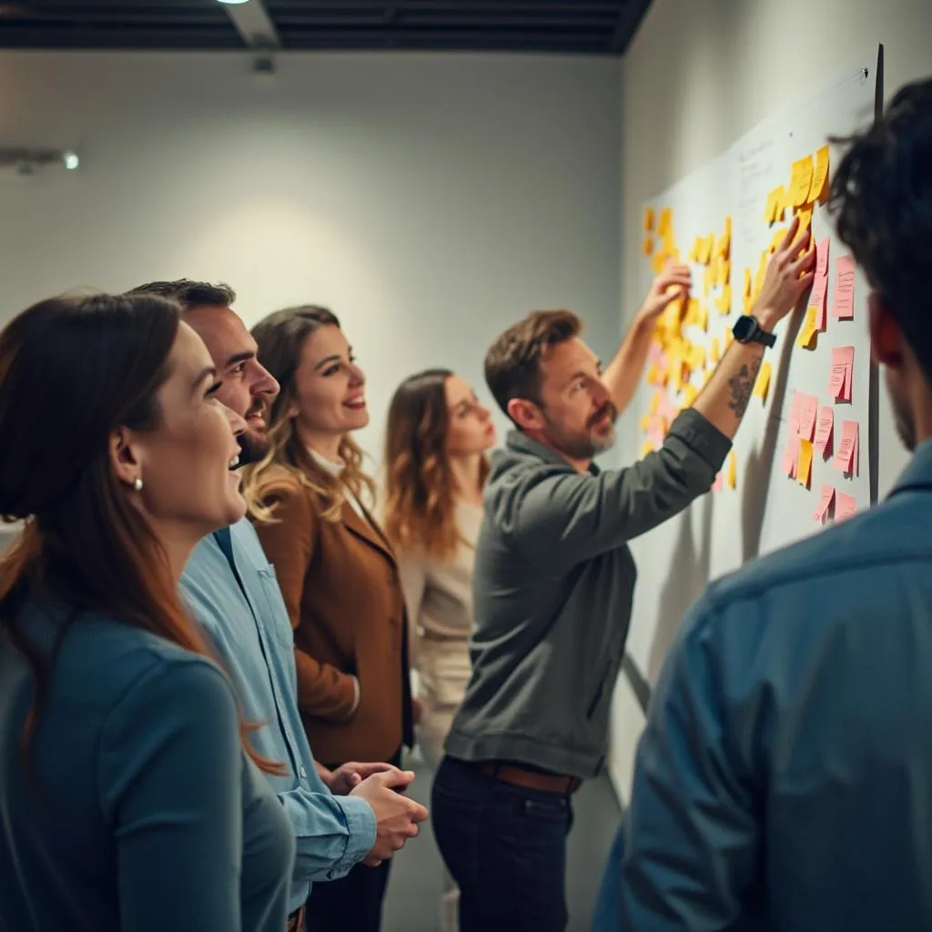 Session de brainstorming en équipe