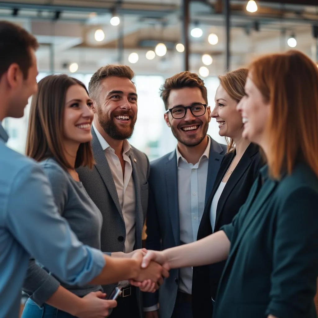 Célébration d'un succès client